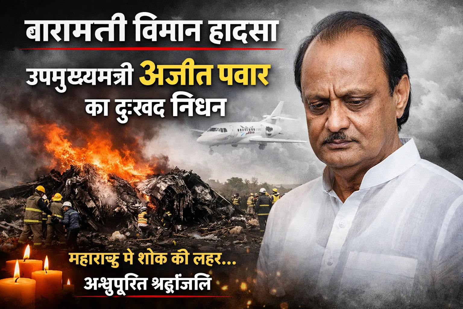 बारामती विमान हादसा | Bhaiyajii News