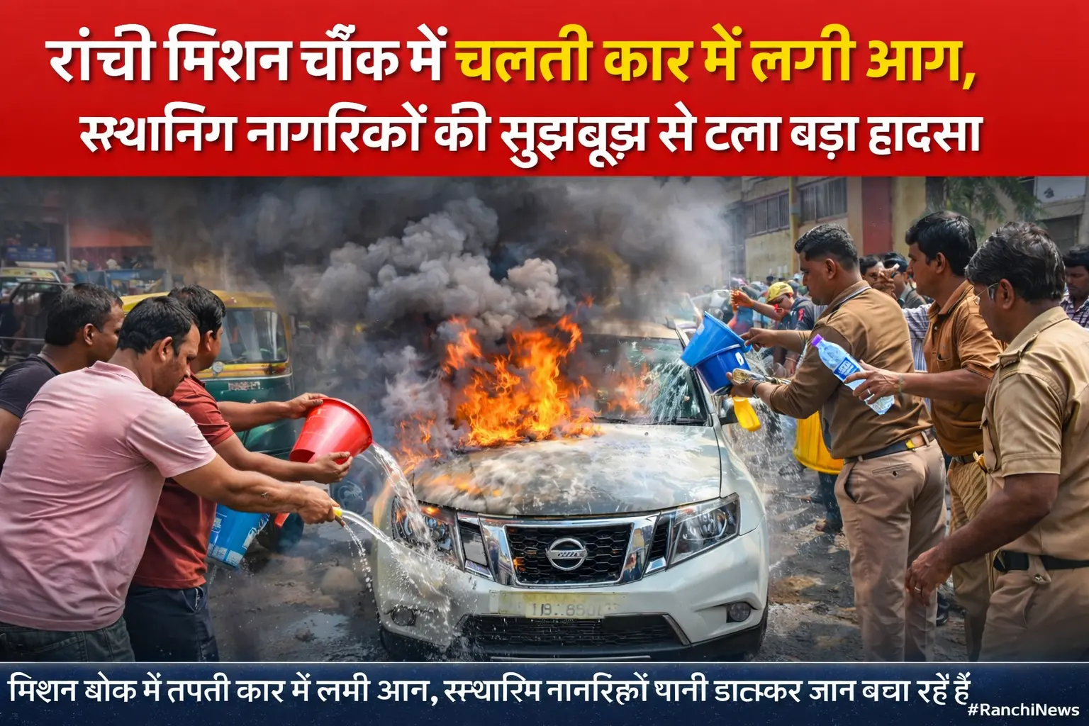 रांची के मिशन चौक | Jharkhand News | Bhaiyajii News