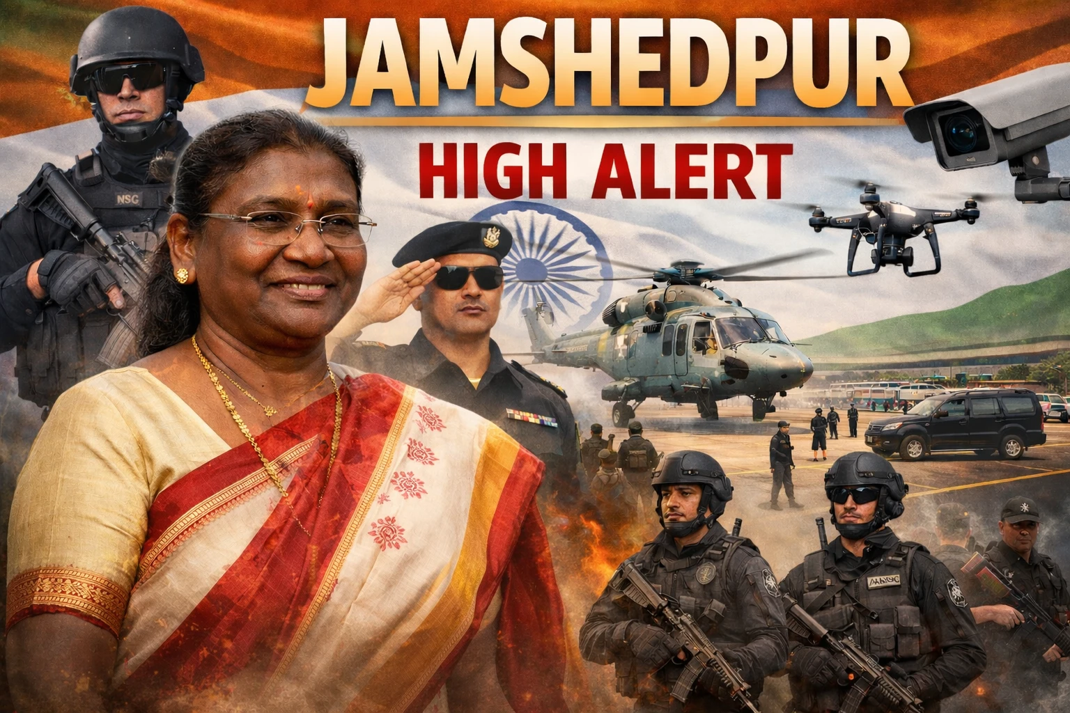 राष्ट्रपति द्रौपदी मुर्मू जमशेदपुर दौरा | Jharkhand News | BhAaiyajii News