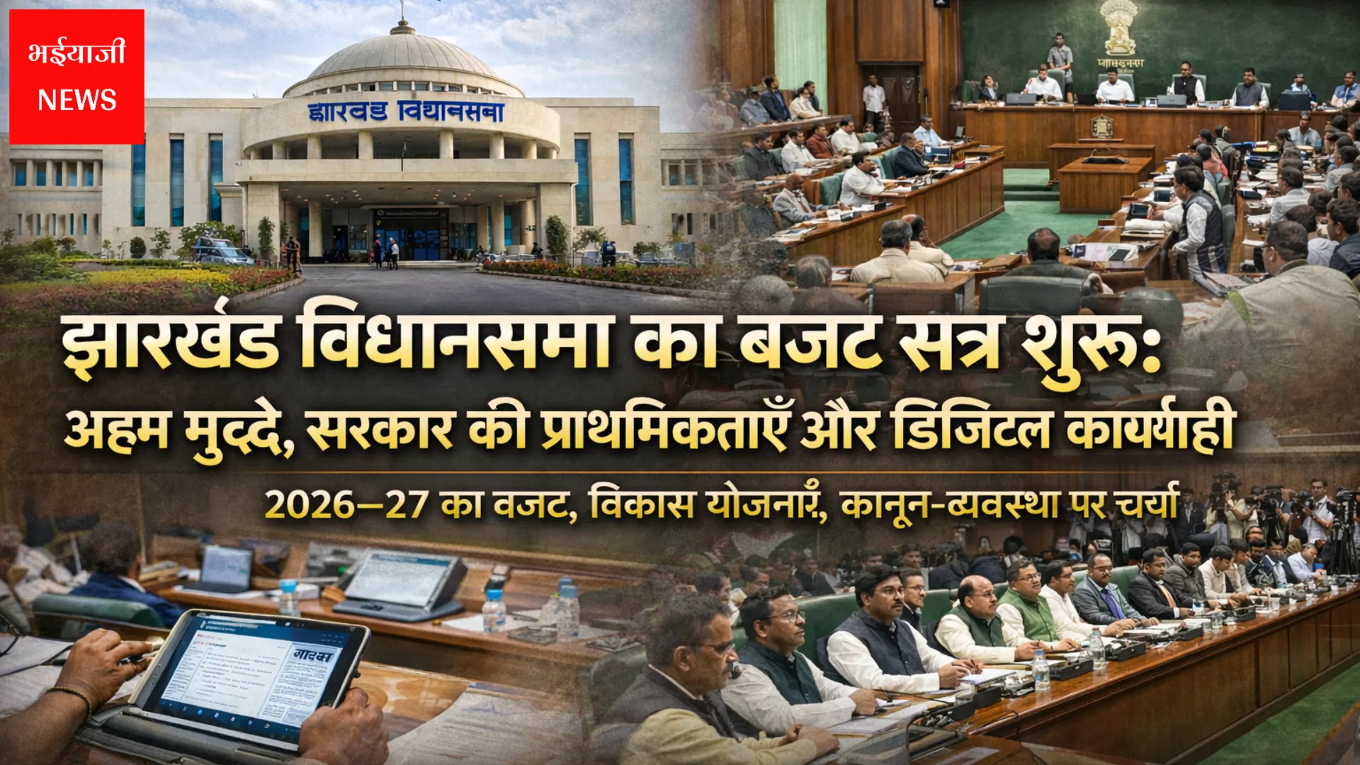 झारखंड विधानसभा का बजट सत्र शुरू | Jharkhand News Bhaiyajii News