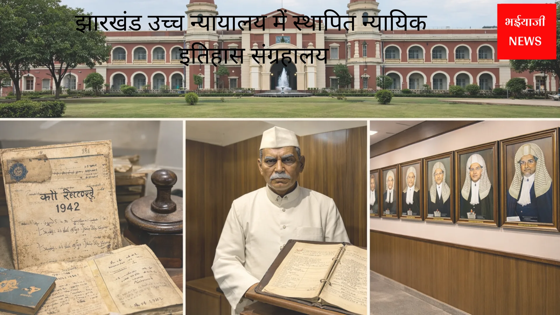झारखंड उच्च न्यायालय में स्थापित न्यायिक इतिहास संग्रहालय | Jharkhand News | Bhaiyajii News