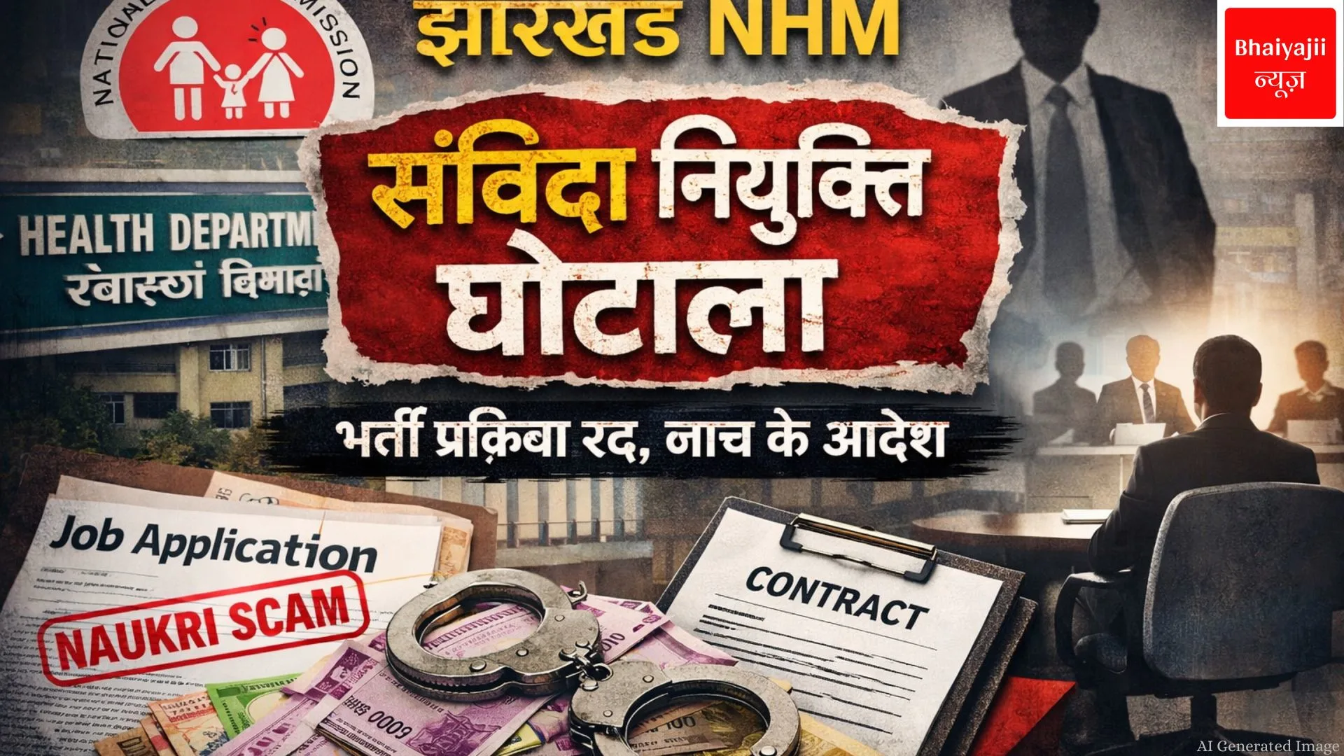 NHM झारखंड संविदा नियुक्ति घोटाला: | Jharkhand News | Bhaiyajii News