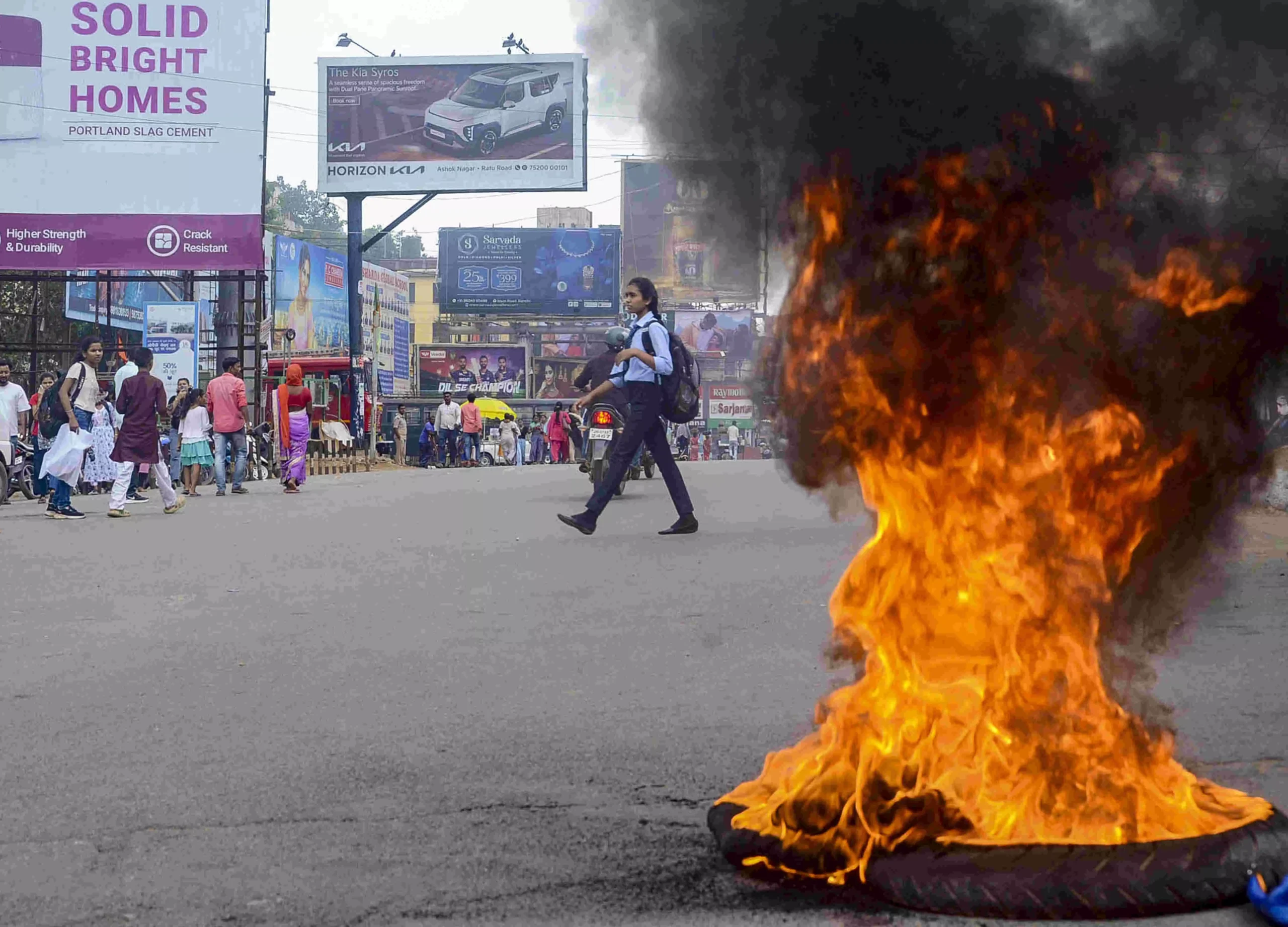 रातू रोड जाम | Jharkhand NEWs | Bhaiyajii News