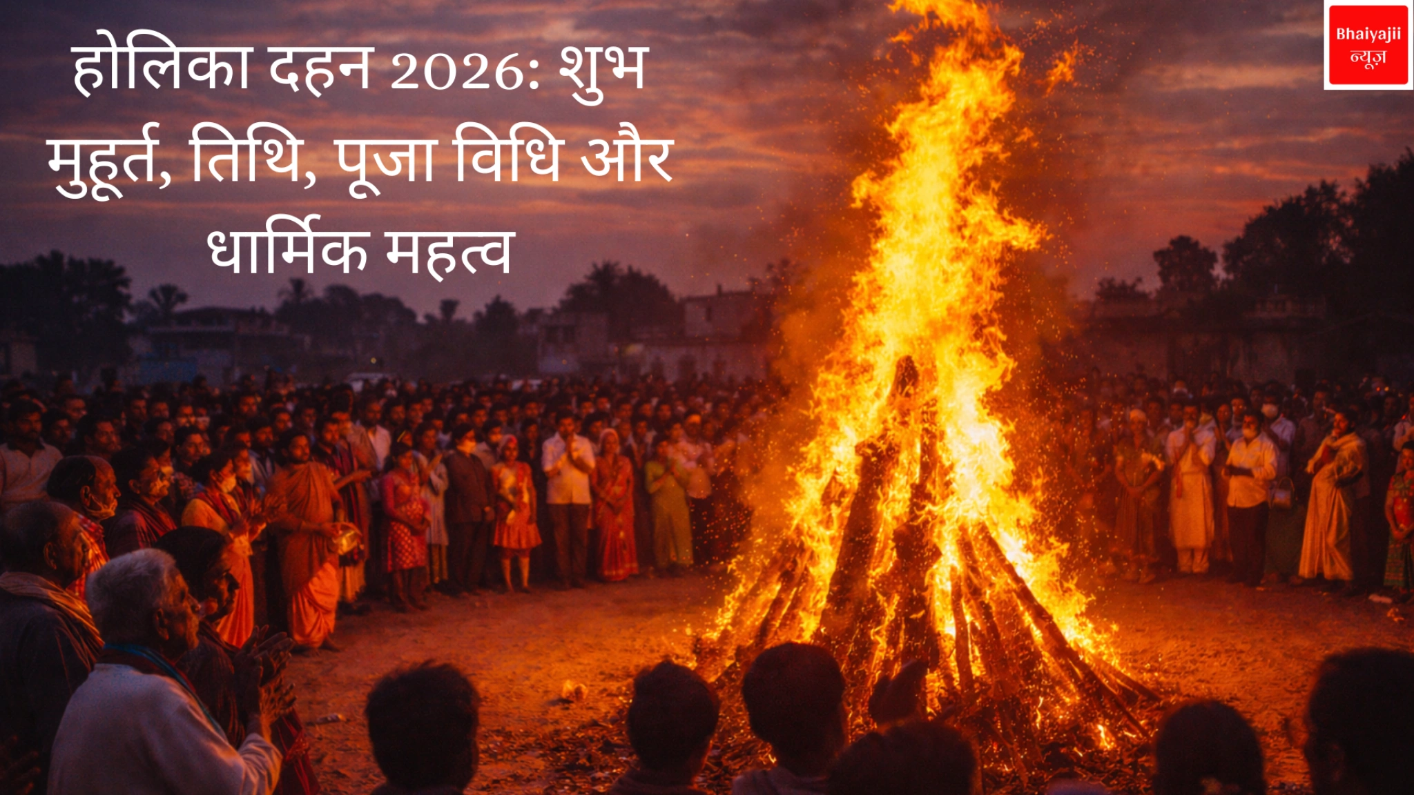 होलिका दहन | Jharkhand News | Bhaiyajii News