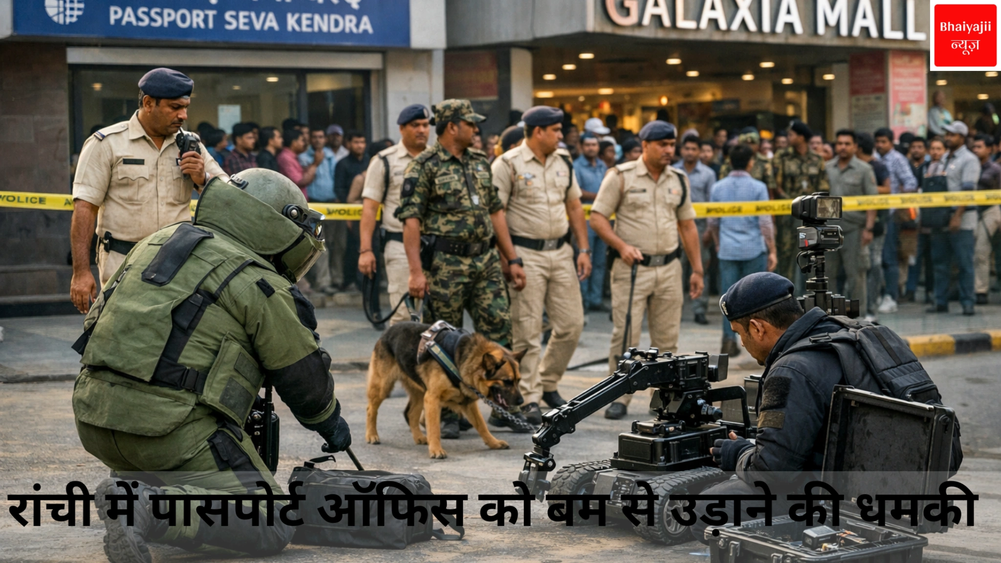 रांची पासपोर्ट ऑफिस धमकी | Jharkhand News | Bhaiyajii NewsA