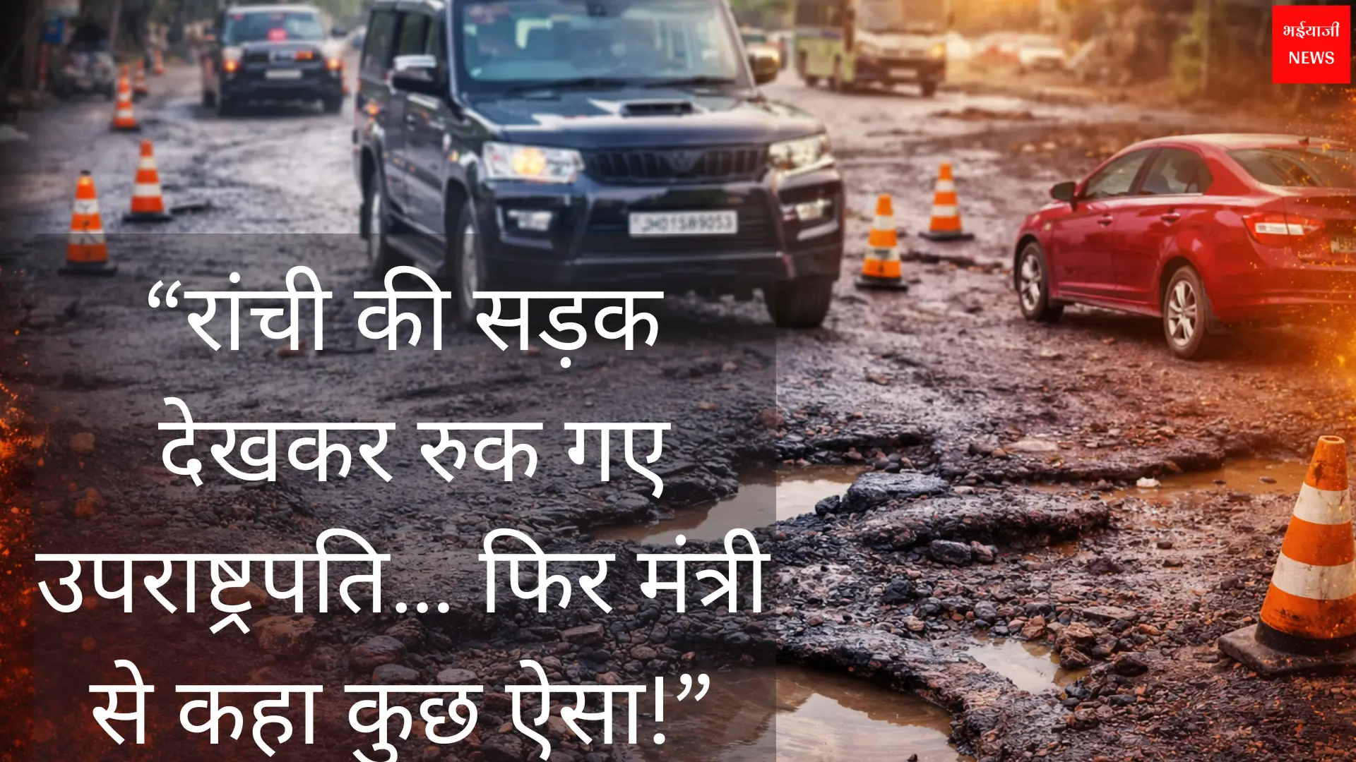 रांची की सड़कों की हालत | Jharkhand News | Bhaiyajii News