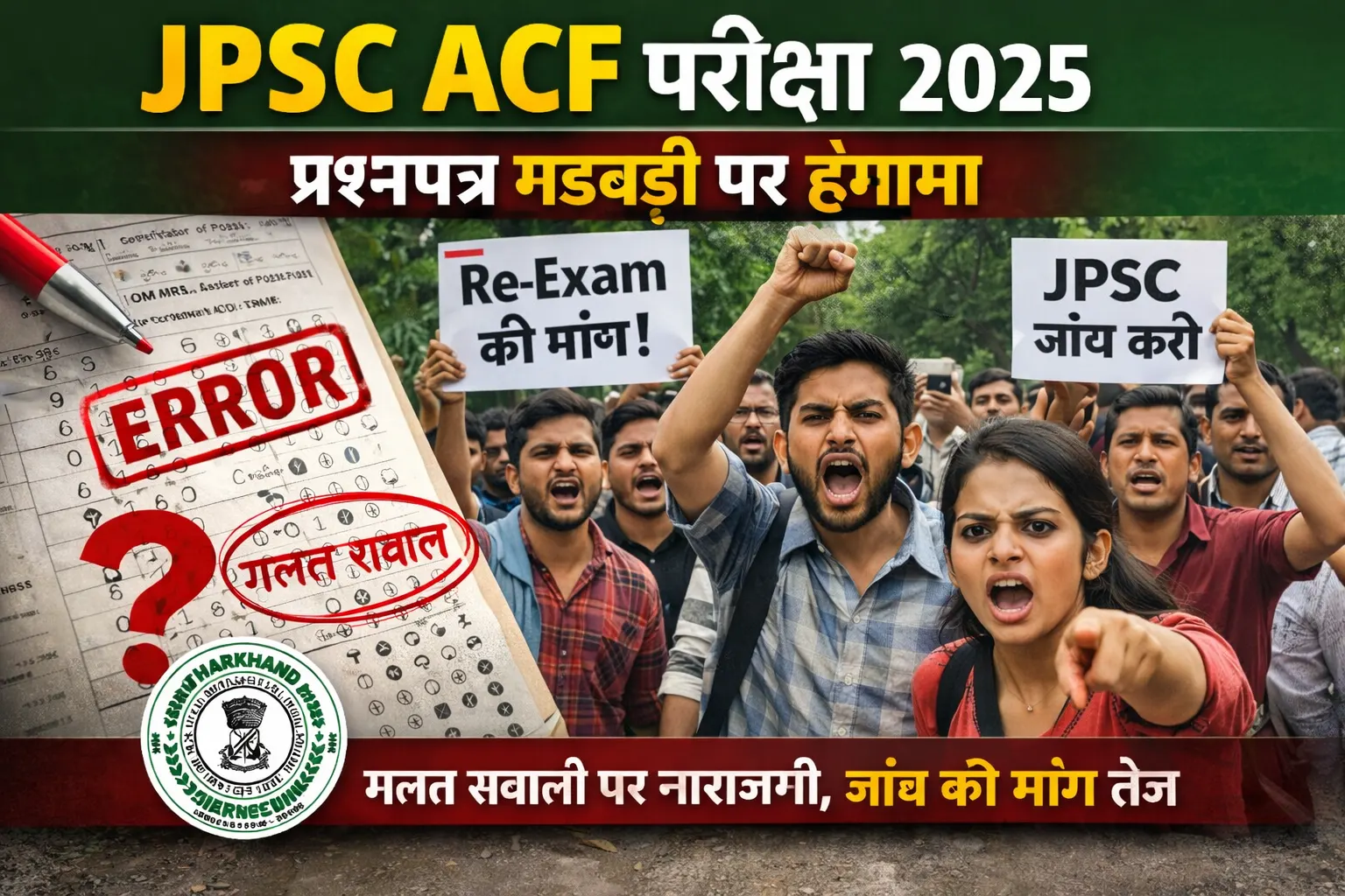 JPSC ACF परीक्षा |Jharkhand News | Bhaiyajii News