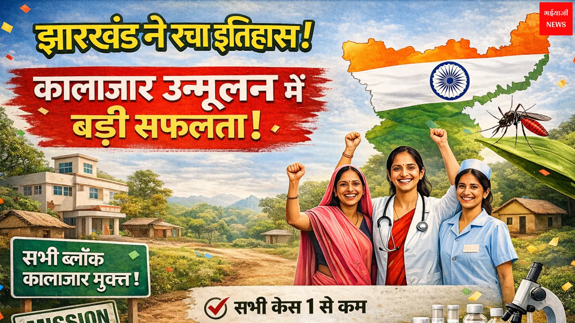 झारखंड कालाजार उन्मूलन | Jharkhand News | Bhaiyajii News