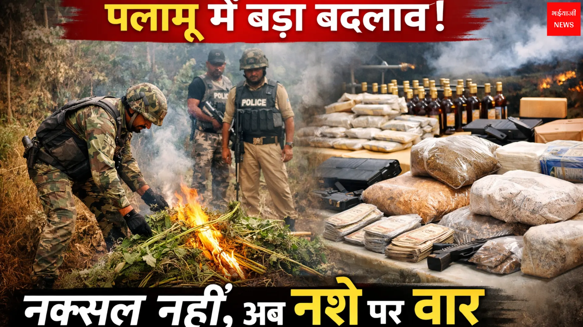 Palamu Narcotics Crackdown | Jharkhand News | Bhaiyajii News