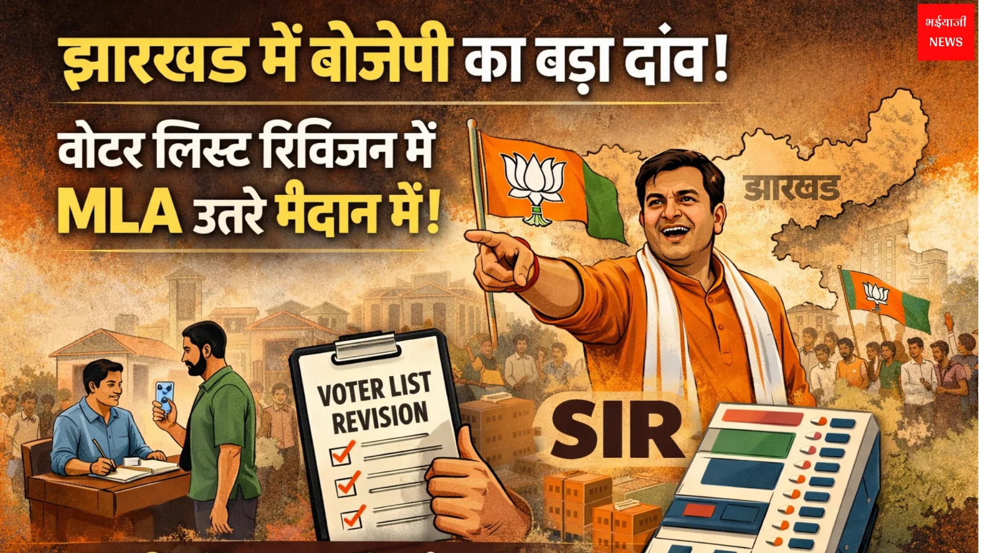 वोटर लिस्ट रिविजन | Jharkhand News | Bhaiyajii News