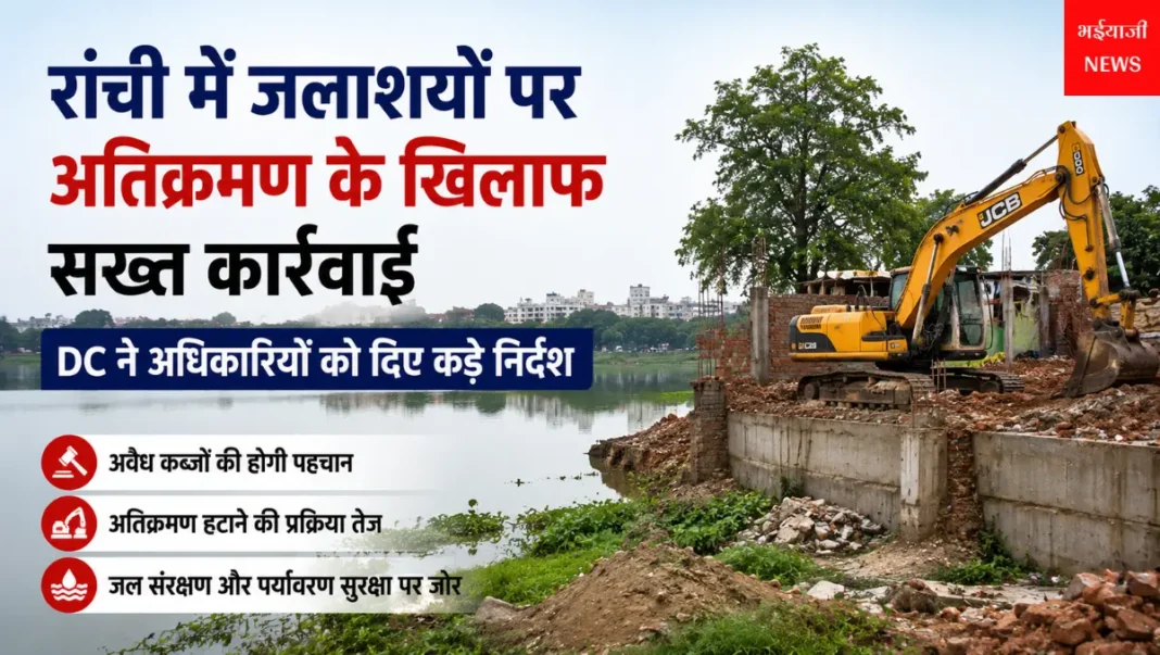 रांची जलाशय अतिक्रमण : | Jharkhand News | Bhaiyajii News |