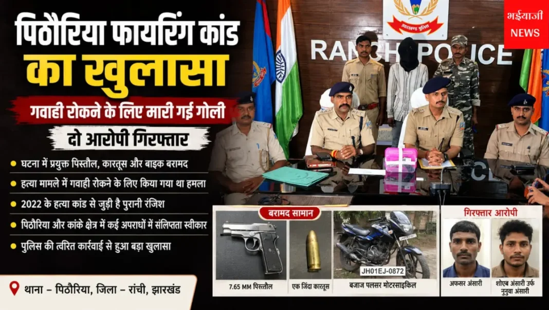 पिठौरिया फायरिंग कांड : | Jharkhand News | Bhaiyajii News |