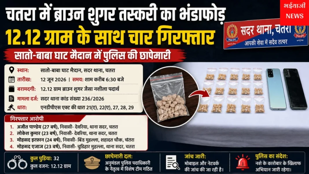 चतरा ब्राउन शुगर बरामदगी : | Jharkhand News | Bhaiyajii News |