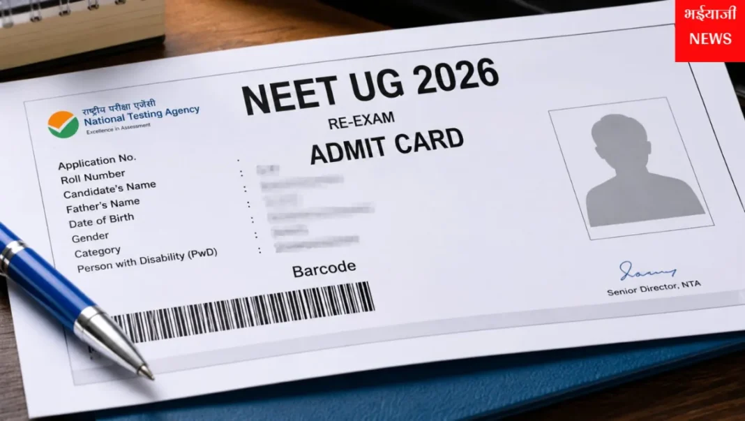 NEET UG 2026 Admit Card : | Jharkhand News | Bhaiyajii News |