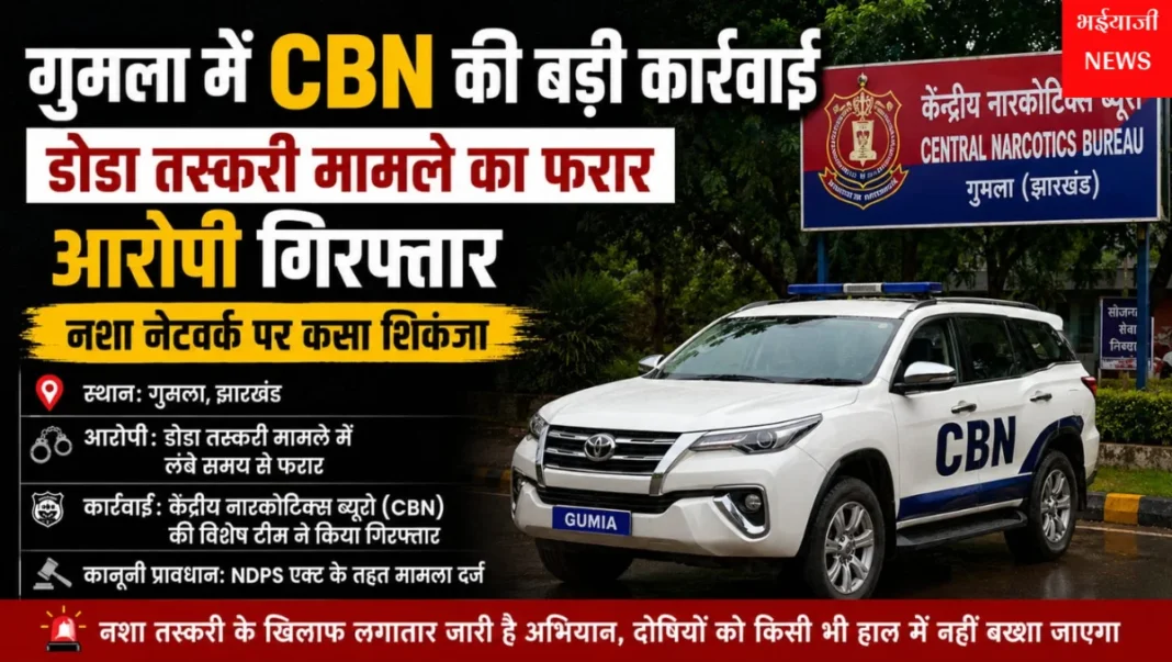 गुमला डोडा तस्करी मामला : | Jharkhand News | Bhaiyajii News |