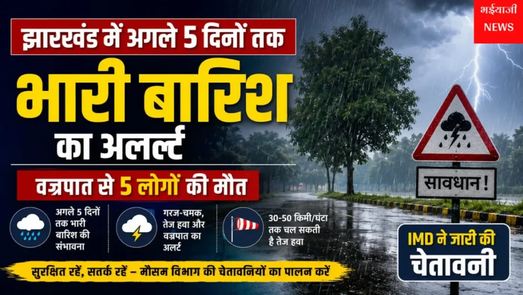झारखंड भारी बारिश अलर्ट :  | Jharkhand News | Bhaiyajii News |