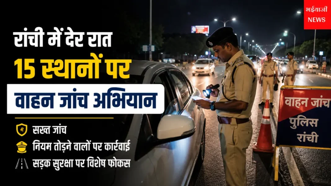रांची वाहन जांच अभियान :| Jharkhand News | Bhaiyajii News |