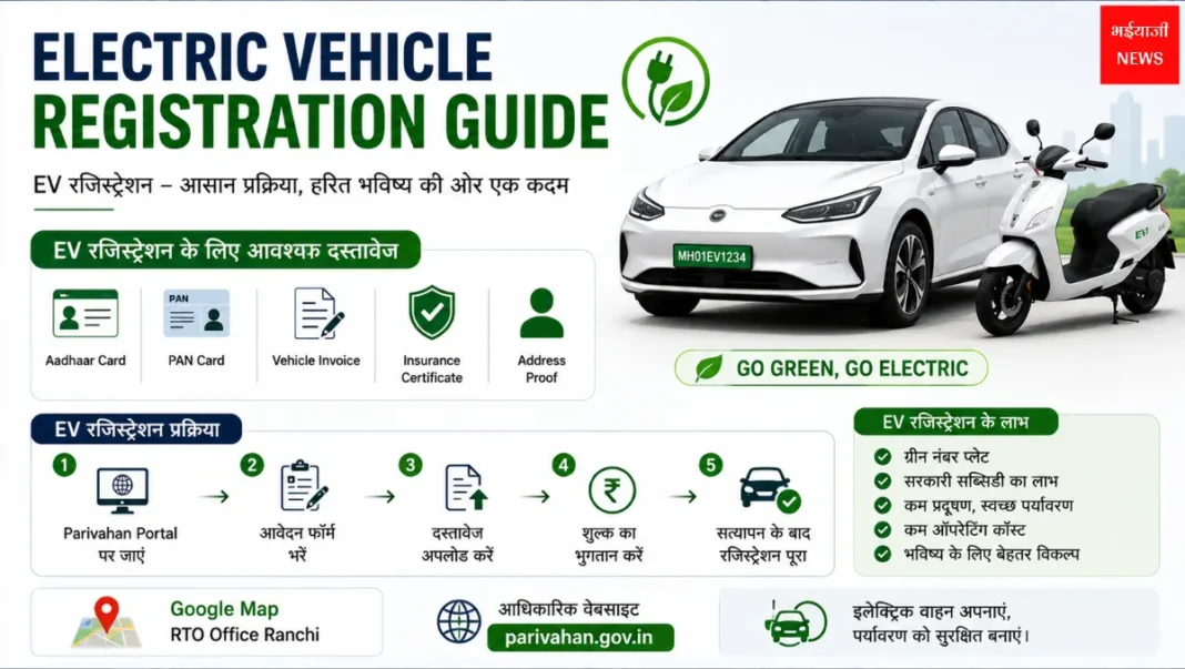 Electric Vehicle Registration| Jharkhand News | Bhaiyajii News