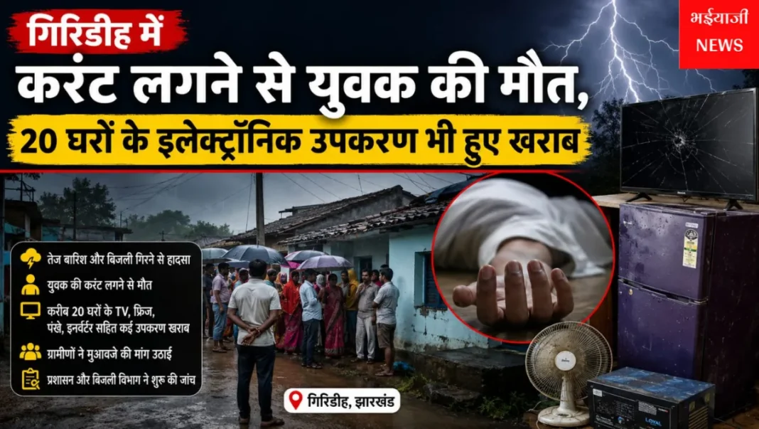 गिरिडीह करंट से युवक की मौत : | Jharkhand News | Bhaiyajii News |