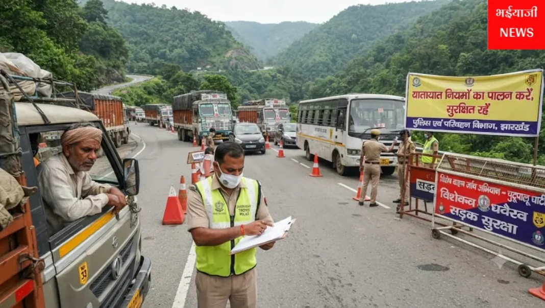 चुटूपालू घाटी वाहन जांच अभियान : | Jharkhand News | Bhaiyajii News |