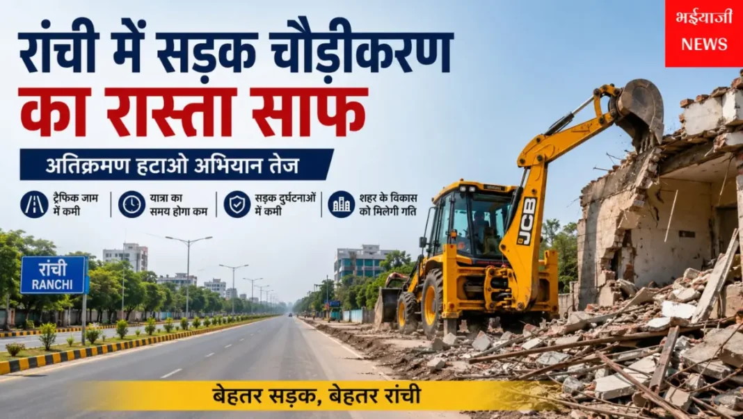 रांची सड़क चौड़ीकरण : | Jharkhand News | Bhaiyajii News |