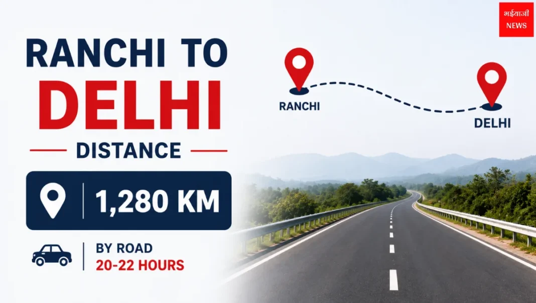 Ranchi to Delhi Distance| Jharkhand News | Bhaiyajii News