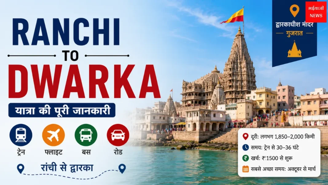 Ranchi to Dwarka| Jharkhand News | Bhaiyajii News