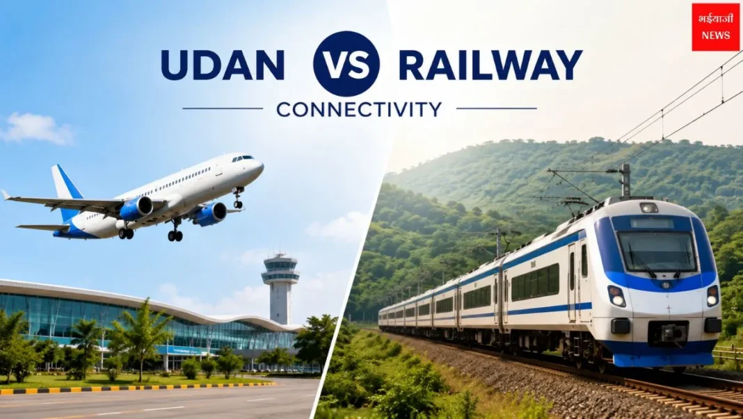 UDAN vs Railway Connectivity in Jharkhand: कौन बेहतर? पूरी तुलना 2026 | Jharkhand News | Bhaiyaji News |