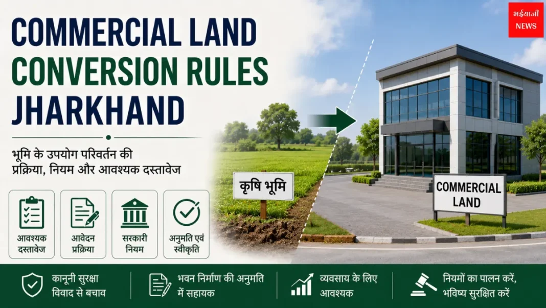 Commercial Land Conversion Rules Jharkhand| Jharkhand News | Bhaiyajii News
