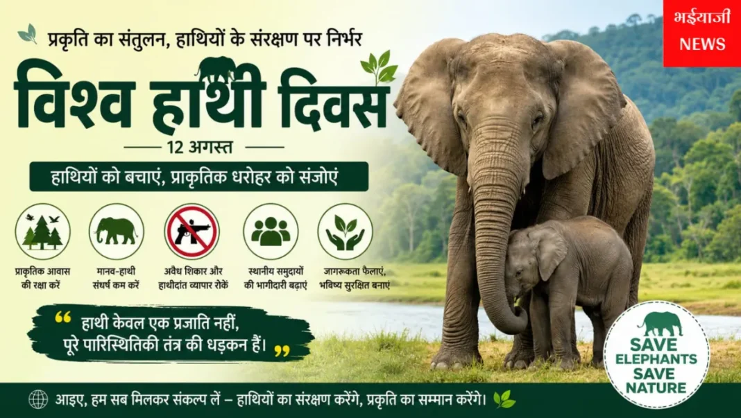 विश्व हाथी दिवस : | Jharkhand News | Bhaiyajii News |