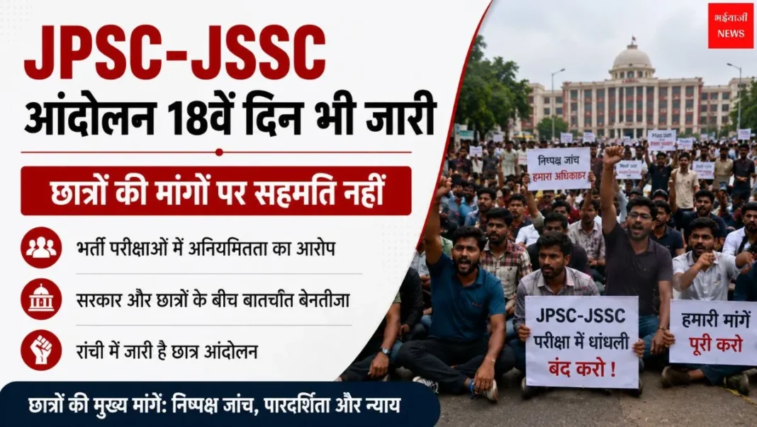 JPSC-JSSC आंदोलन | Jharkhand News | Bhaiyajii News