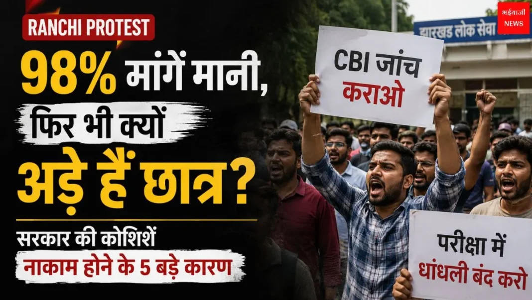 JPSC-JSSC Protest | Jharkhand News | Bhaiyajii News