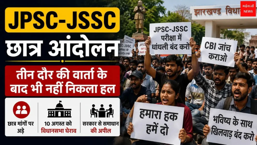 JPSC-JSSC छात्र आंदोलन | Jharkhand News | Bhaiyajii News