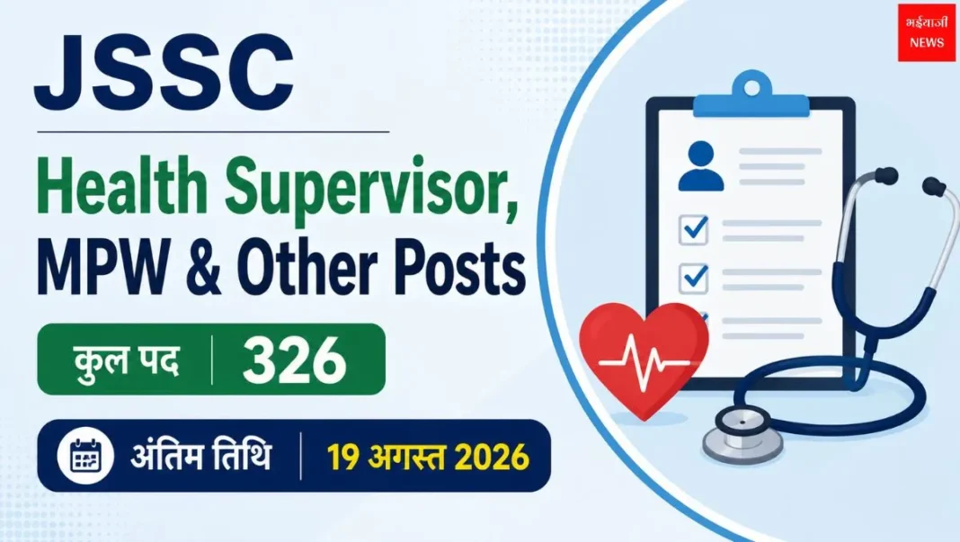 JSSC Health Supervisor | Jharkhand News | Bhaiyajii News