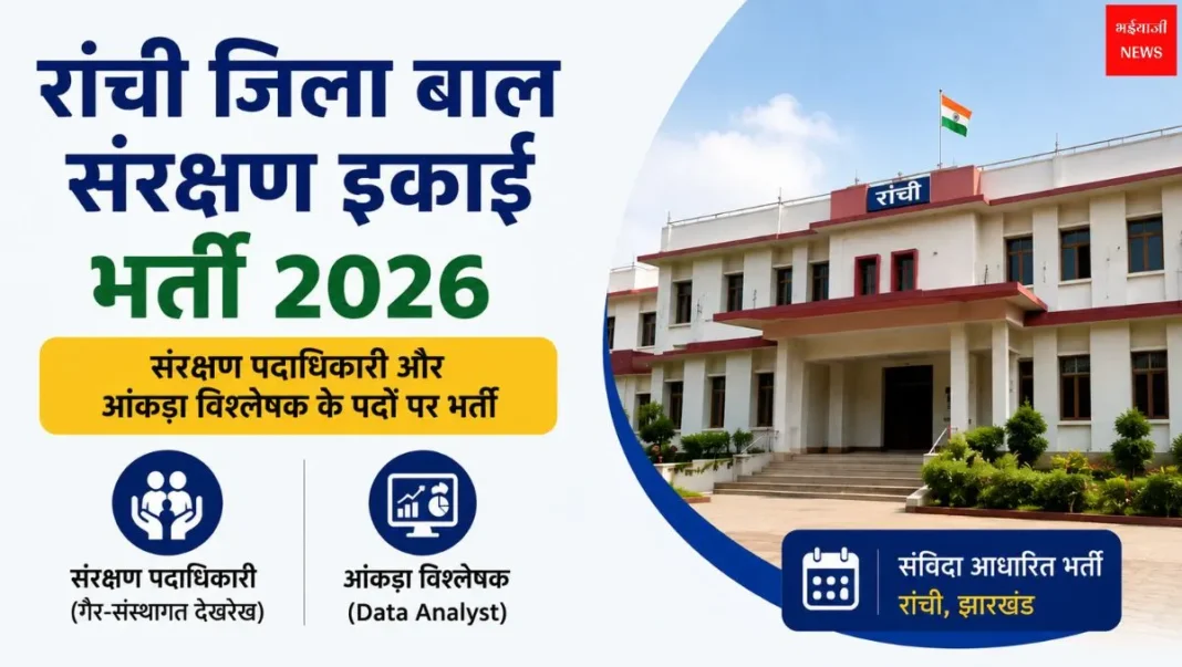 Ranchi DCPU Recruitment| Jharkhand News | Bhaiyajii News